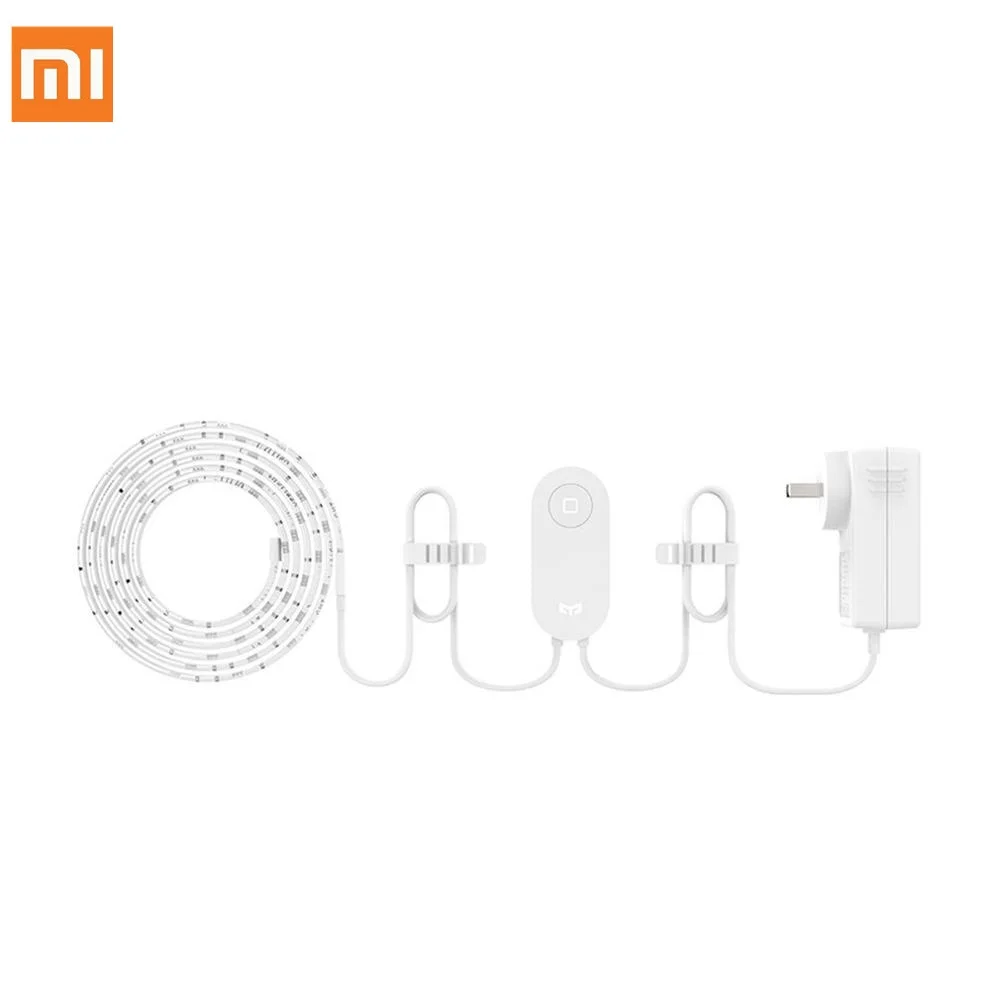 

Xiaomi Yeelight Smart Wi-Fi LED Light Strip Extendable Multicolor Dimmable Tape Strip Lights Remote Control