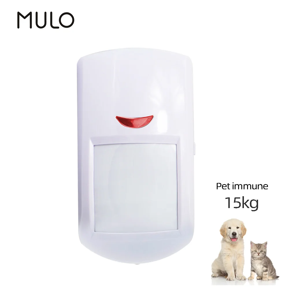MULO PA96 Pet Immune PIR Motion Detector Infared Sensor Compatible 433MHz eV1527 Alarm System
