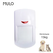 MULO – détecteur de mouvement PIR pour animaux de compagnie, capteur infrarouge, Compatible avec système d'alarme 433MHz eV1527, PA96 