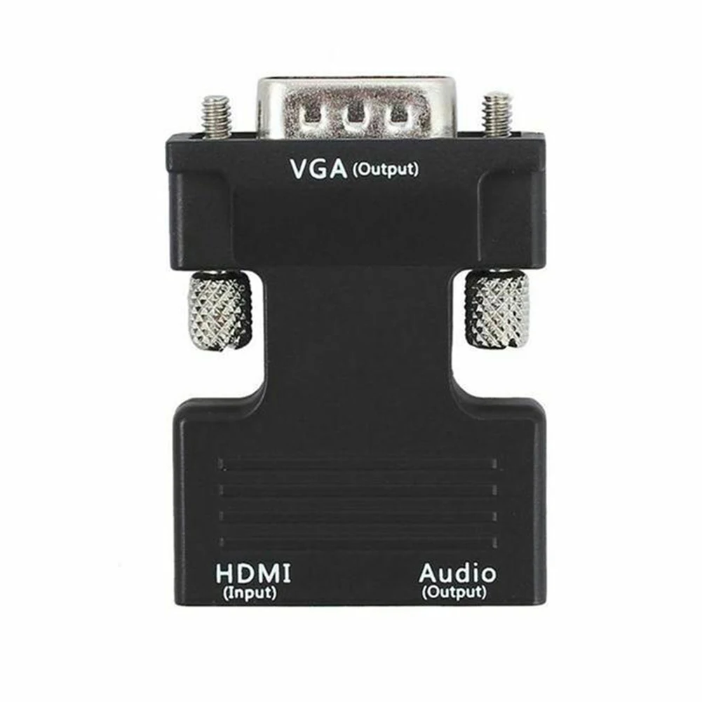 1080P HDMI Женский VGA Мужской конвертер адаптер с аудио кабелем для ПК HDTV