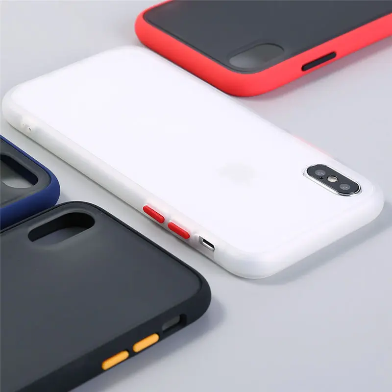 Противоударный защитный чехол для телефона iPhone 11 Pro Max XS XR 7 8 6 6s Plus Матовый Жесткий