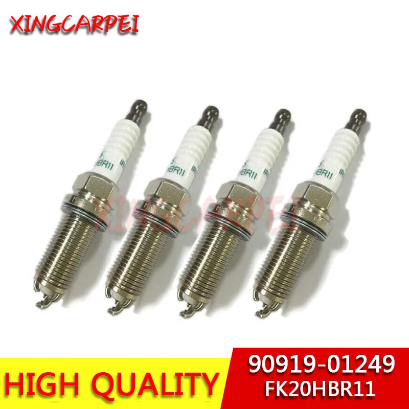 Новинка; 6 шт./лот 90919-01249 FK20HBR11 свечи зажигания автомобиля для Lexus GS350 IS250 LS460 9091901249 FK20HBR 11