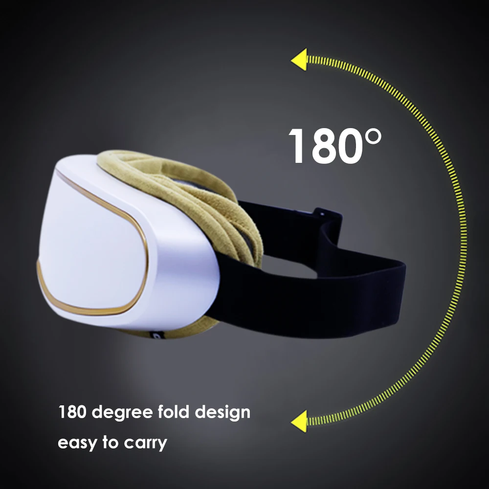 Air Pressure Eye Care Massager With Hot Compress Rechargeable Electric Vibration Therapy Eye Fatigue Pulse Relief Restore Vision
