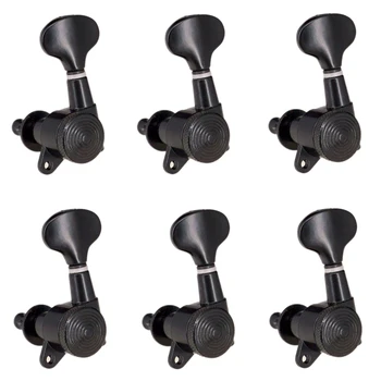 

6Pcs 6L Locked String Tuning Pegs Key Tuners Machine Heads for Acoustic Electric Guitar Lock Schaller Style