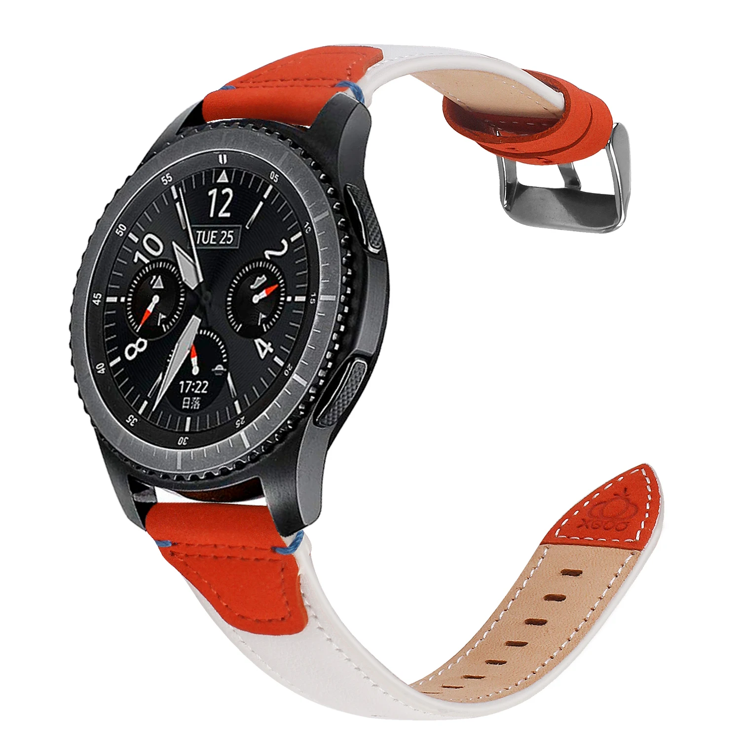 Для samsung Galaxy Watch 46 мм ремешок 22 мм Премиум ремешок из натуральной кожи для samsung gear S3 Frontier Classic # D