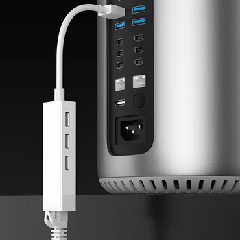 

USB 2.0 to RJ45 Hub 100M Ethernet Adapter Network Card USB Lan for Macbook Laptop KQS8