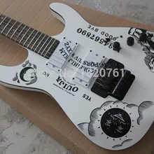 Высокое качество Custom Shop KH-2 Ouija Kirk Hammett Cynthia белая электрогитара 14510