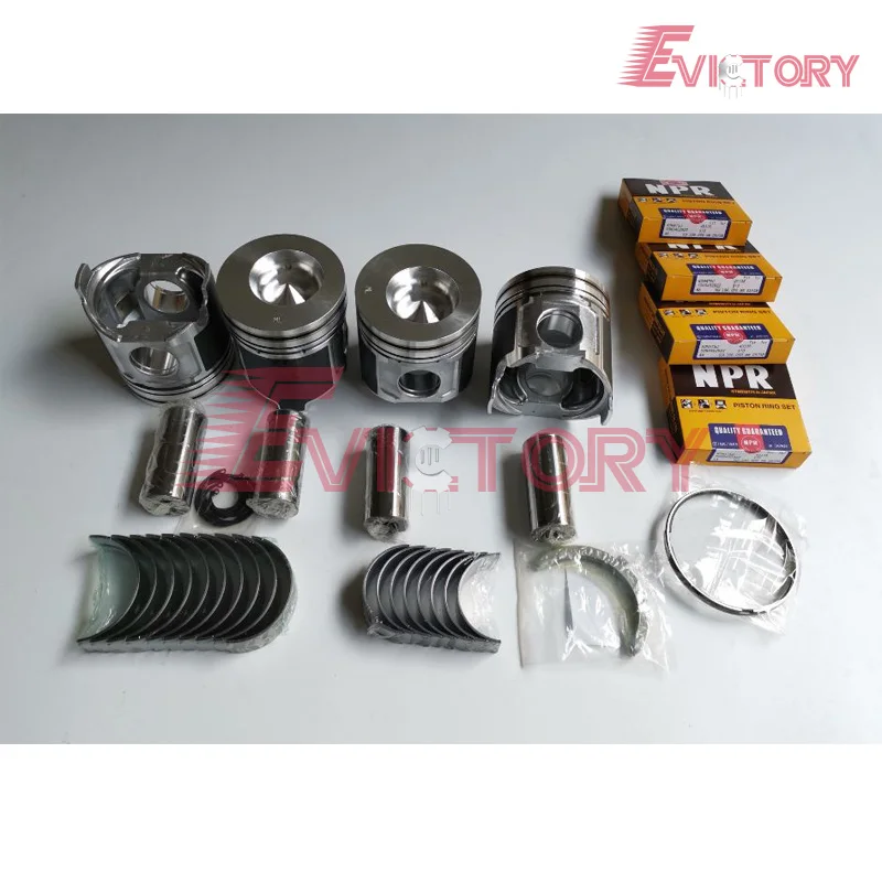 

Для Yanmar S4D106 4TNE106 4TNE106T поршневое кольцо + основной подшипник + подшипник con rod