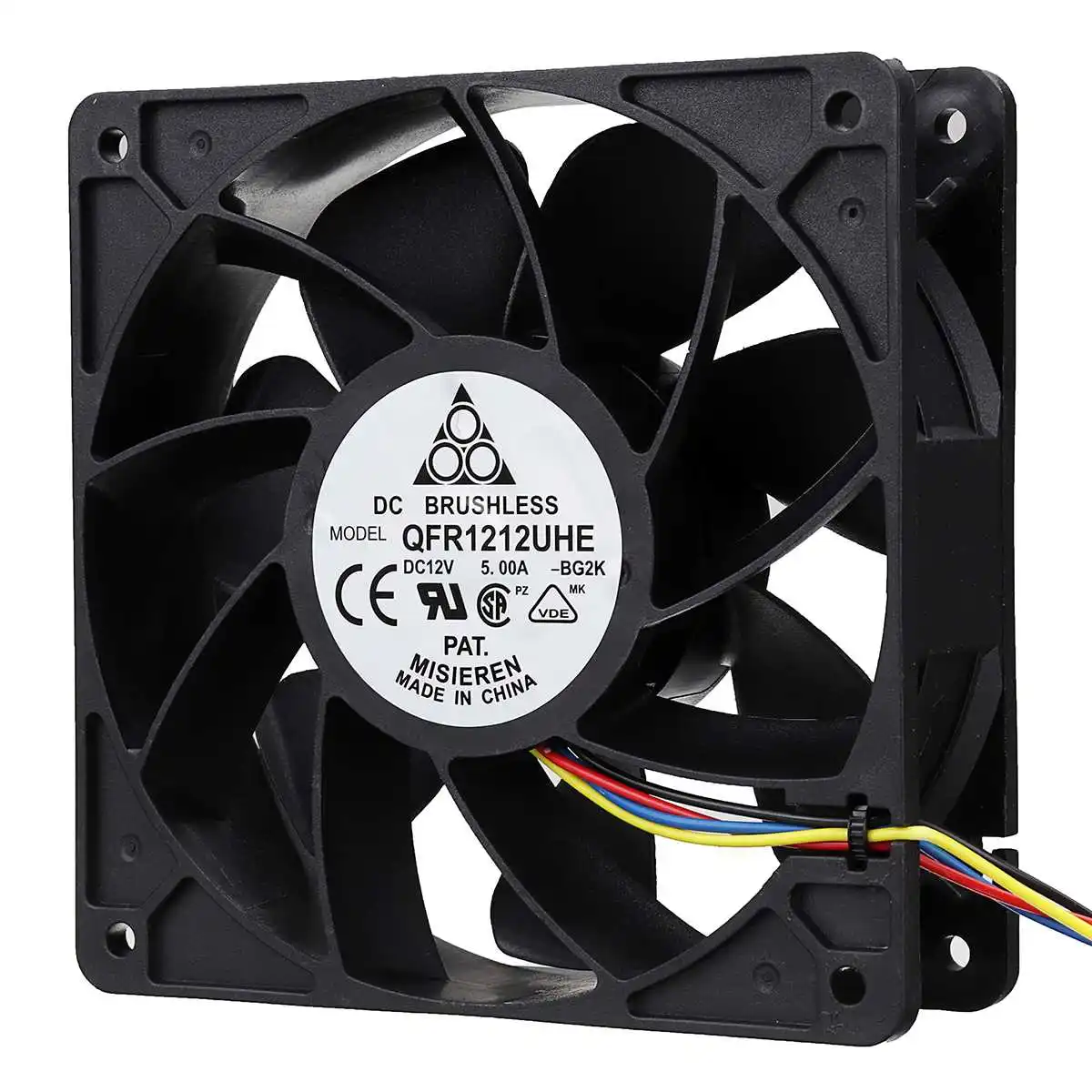 7500RPM 12V Computer CPU Coolers 4Pin DC Brushless PC Computer Workstation Case Cooling Fan 120*38 mm Cooler Fans For S7 S9