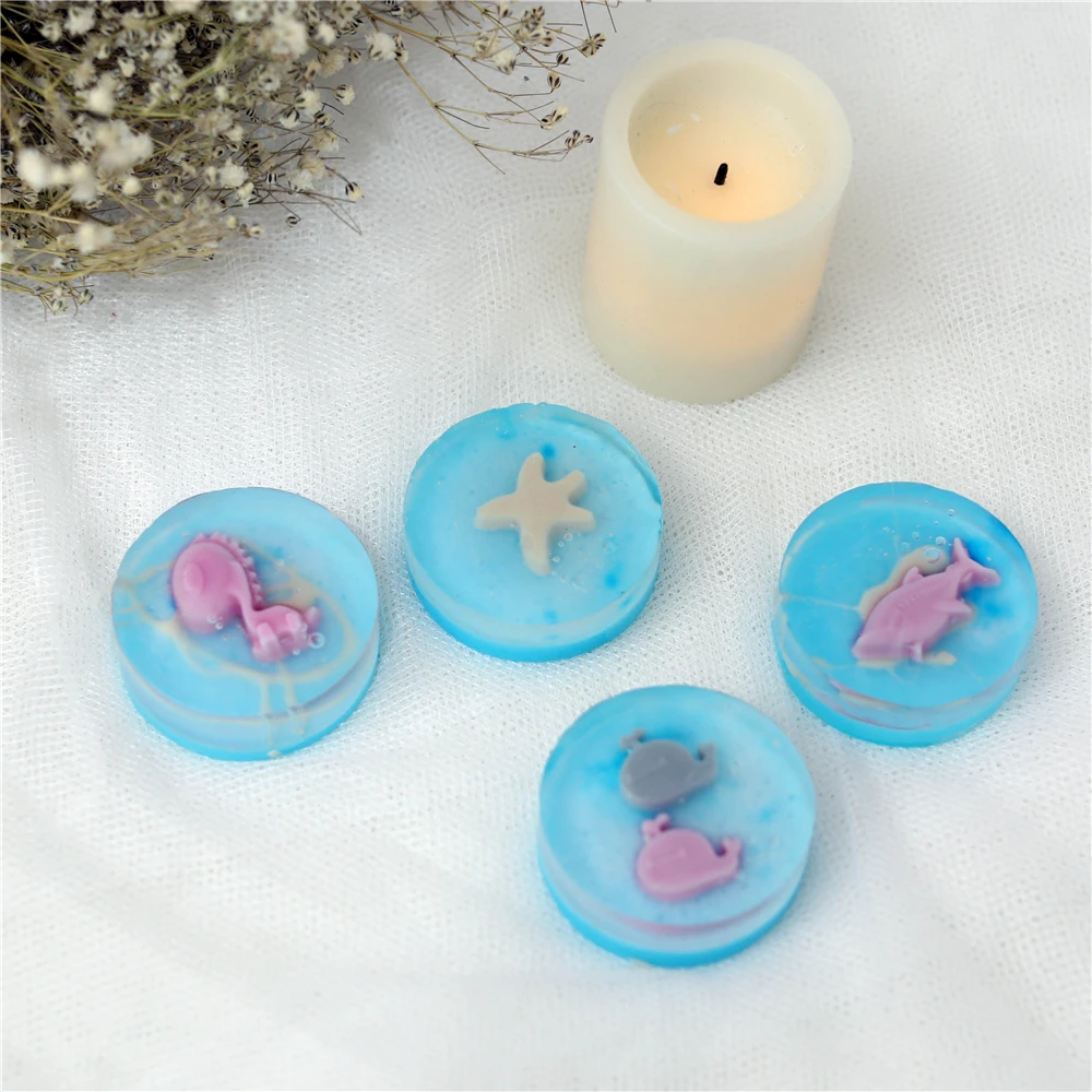 

Soap mold Round Shape Silicone 6 holes DIY Soap making Big size mold Handmade Gife Tool Craft classic style