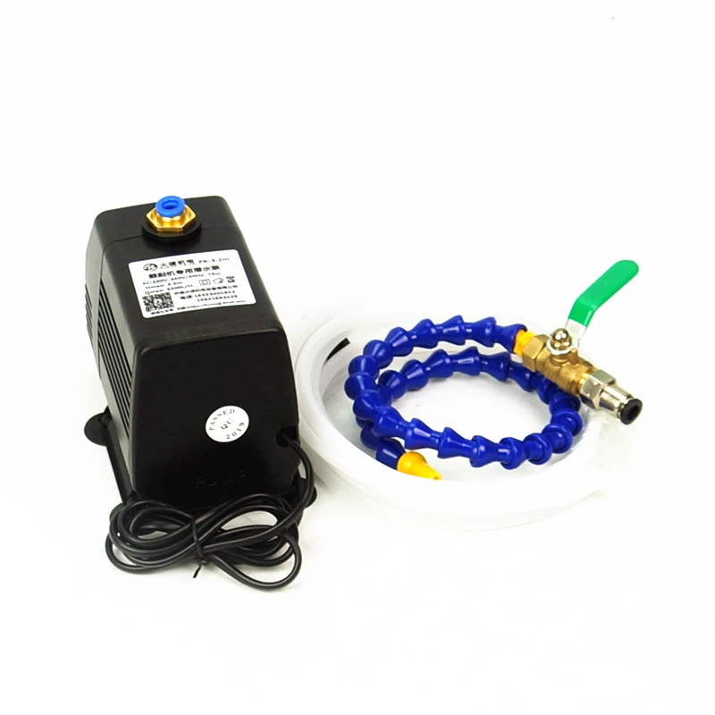  CNC Milling Machine Water Pump 75W 3.2M + Flexible Round Nozzle Coolant Pipes +2 Meters Water Pipes