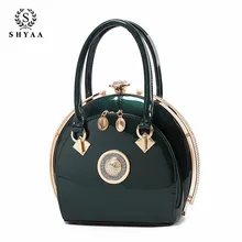 SHYAA женская сумка новая яркая кожаная Высококачественная сумка благородная модная вместительная сумка через плечо для матери