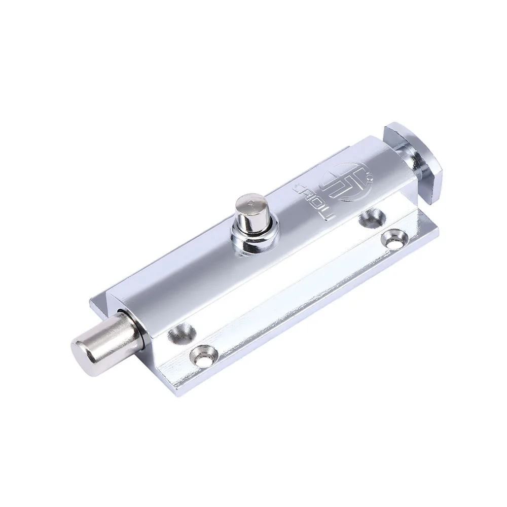 Home Door Window Zinc Alloy Security Slide Bolt door latch For Bathroom Toilet Spring Latch