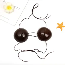 Women Natural Coconut Bras Bikini Tops Party Costume Swimwear Swimsuit beachwear summer Sexy bikini top купальник купальники