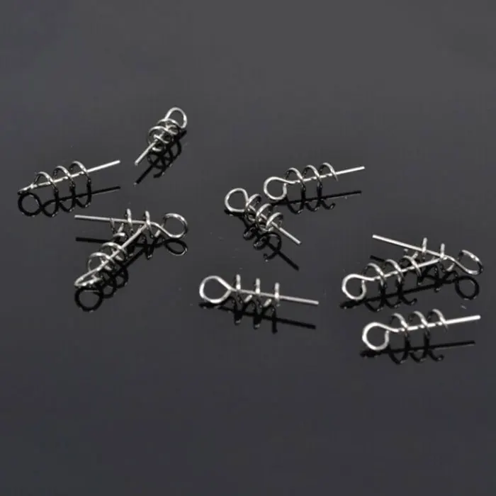 50 шт. винт блесна Pin пружина для рыбалки наживка «червяк» для мягкая иголка
