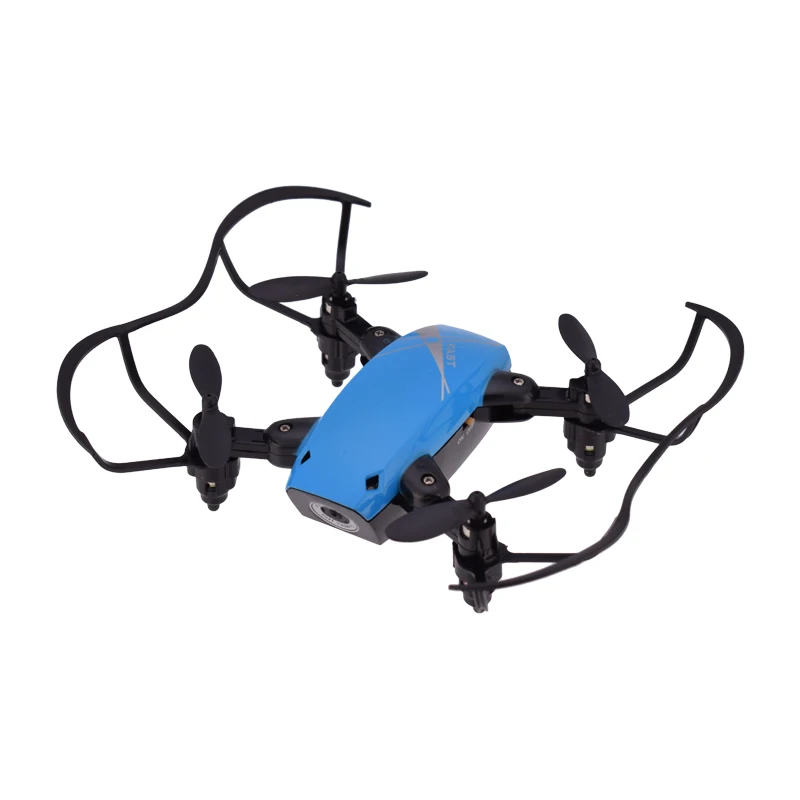 S9W складной RC Мини карманный Дрон с 30 Вт HD камерой Безголовый режим H/L Wifi FPV микро скорость 3D переворачивает Дрон белый/красный/синий - Цвет: Синий