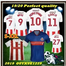 Новинка года. Футбольные футболки Sunderland AFC 19 20. Домашние красные и белые футболки STEELE GRABBAN MIKA DEFOE BORINI. Футбольные футболки Sunderland