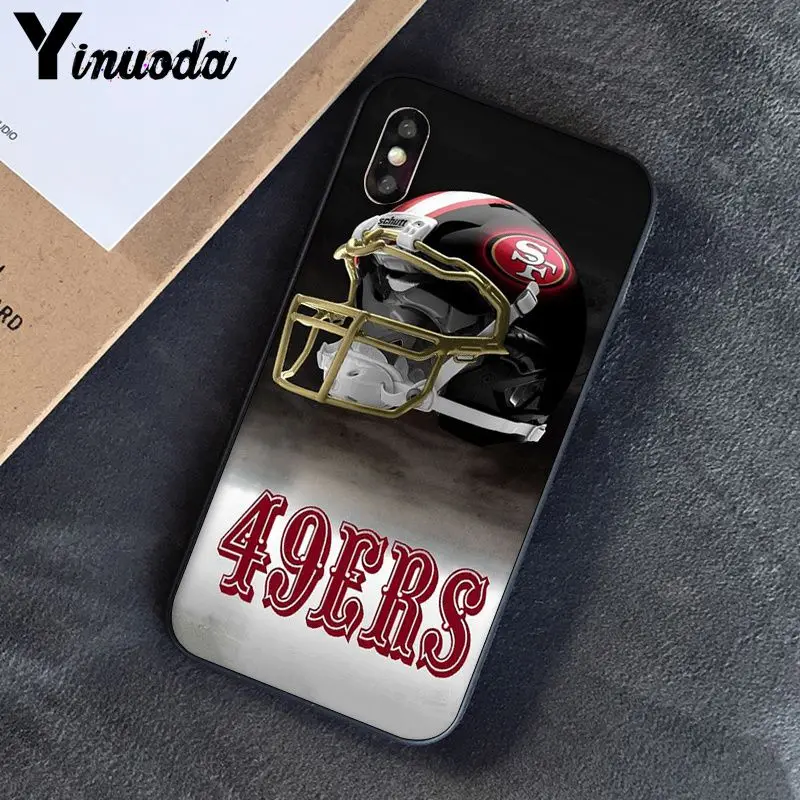 Yinuoda San Francisco 49ers DIY роскошный высококачественный защитный чехол для iPhone 8 7 6 6S Plus 5 5S SE XR X XS MAX Coque 11 11pro max