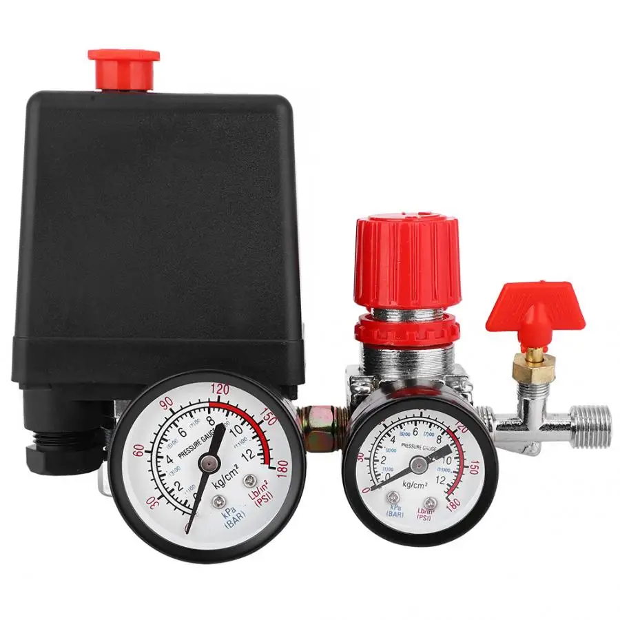 Клапан управления переключателем давления квадратный четыре отверстия Воздушный компрессор часть приспособление к компрессору воздушный регулятор клапан