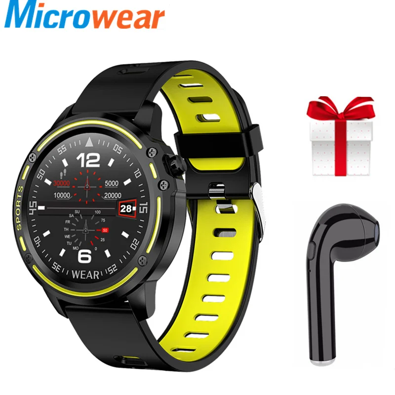 

Smart Watch+Earphone/Set IP68 Waterproof Reloj Hombre Mode SmartWatch With ECG PPG Blood Pressure Heart Rate Fitness Tracker