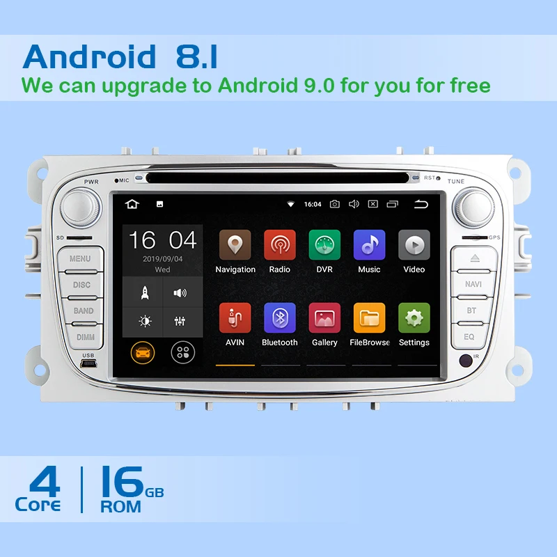 Автомагнитола 2 din с DVD плеером Android 8 1 для Ford Focus 3mk2 Mondeo 4 Kuga Transit Connect мультимедийный
