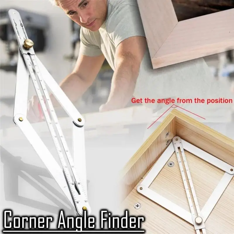 15 IN Bevel & Corner Protractor For Multi Angle Measurement Tool For Woodworking Goniometer Square Protractor Corner Angle Tool