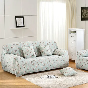 

2020 Floral Printing Elastic Sofa Cover for Living Room Cotton All-inclusive Stretch Couch Case for Loveseat Chair 1/2/3/4 Seat