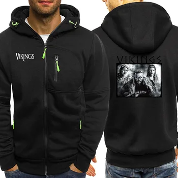 

Vikings 2019 Hot Sale Streetwear Mens Hoodies Fashion Coat Autumn Zippper Long Sleeve Casual Jackets Hip Hop Sportswear Hooded