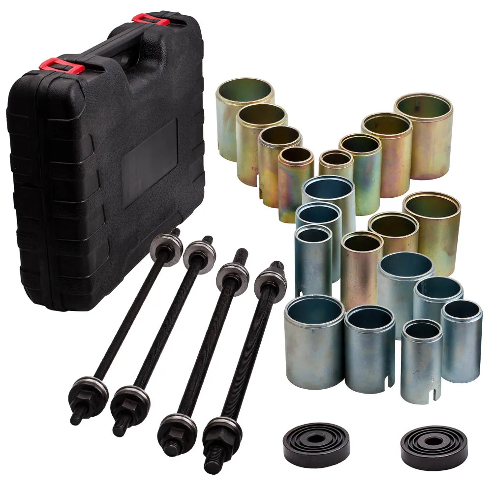 UNIVERSAL PRESS AND PULL SLEEVE REMOVE INSTALL BUSHES BEARINGS GARAGE TOOL KIT