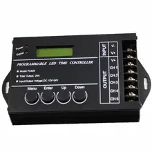 WIF Время программируемый RGB светодиодный контроллер TC421 TC420 DC12V/24 V 5 каналов общий выход 20A общий анод программируемый светодиодный