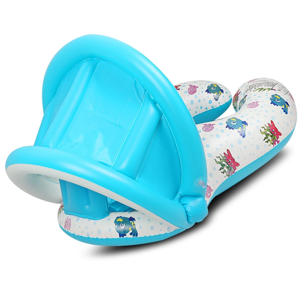 Inflatable Mother Baby Swim Float Ring Kids Seat Double Person Swimming Soft Ring Swimming Circle Babyfloat Accessories piscine (16)