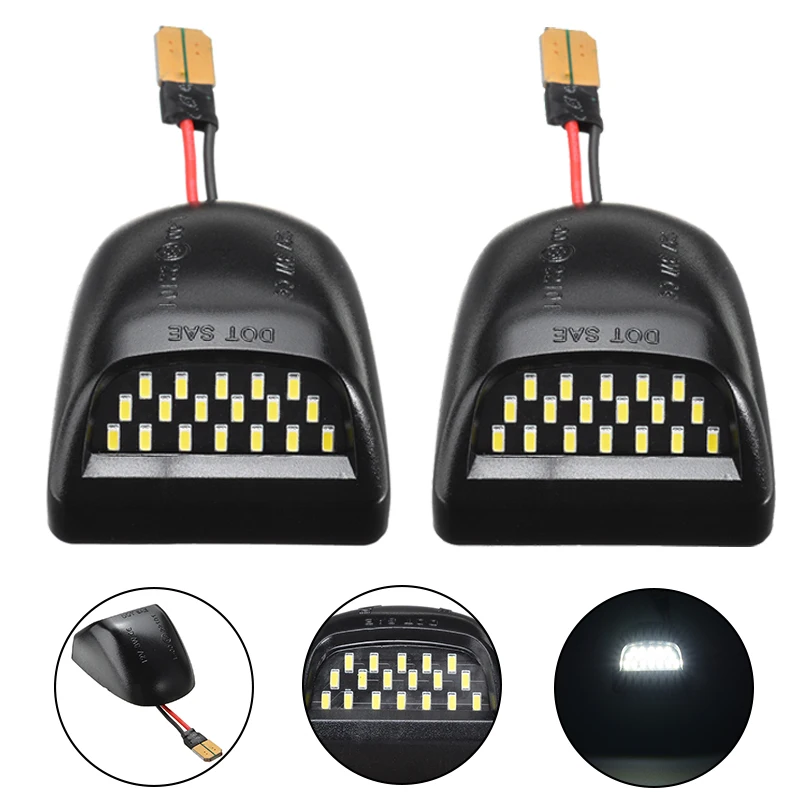 2 светодиодный светильник 36SMD 8 V-30 V для номерного знака автомобиля, белый 6000 K, светильник для номерного знака для Chevy Silverado Лавина 1500 2500 3500