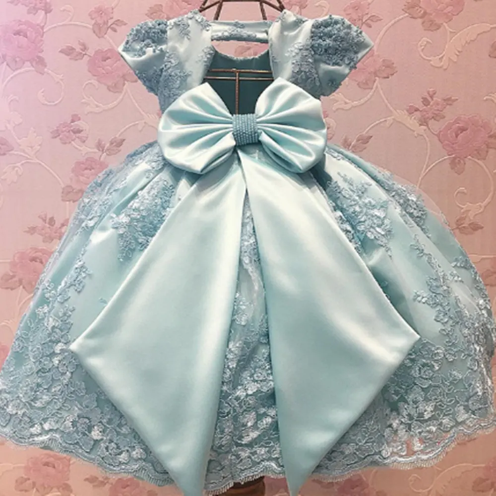 Красивое платье с цветочным узором для девочек вечерние платья, vestido daminha пояс с жемчугом, бантом, рукавами-крылышками, платье с цветочным узором для девочек кружевное платье для первого причастия