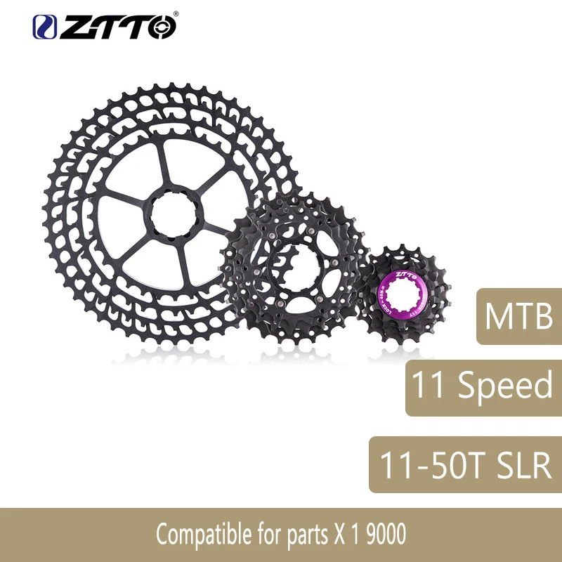 ZTTO горный велосипед MTB 11 скорость SLR кассета S 50 т Запчасти для велосипедов широкого соотношения Cassete свободного хода звездочки X1