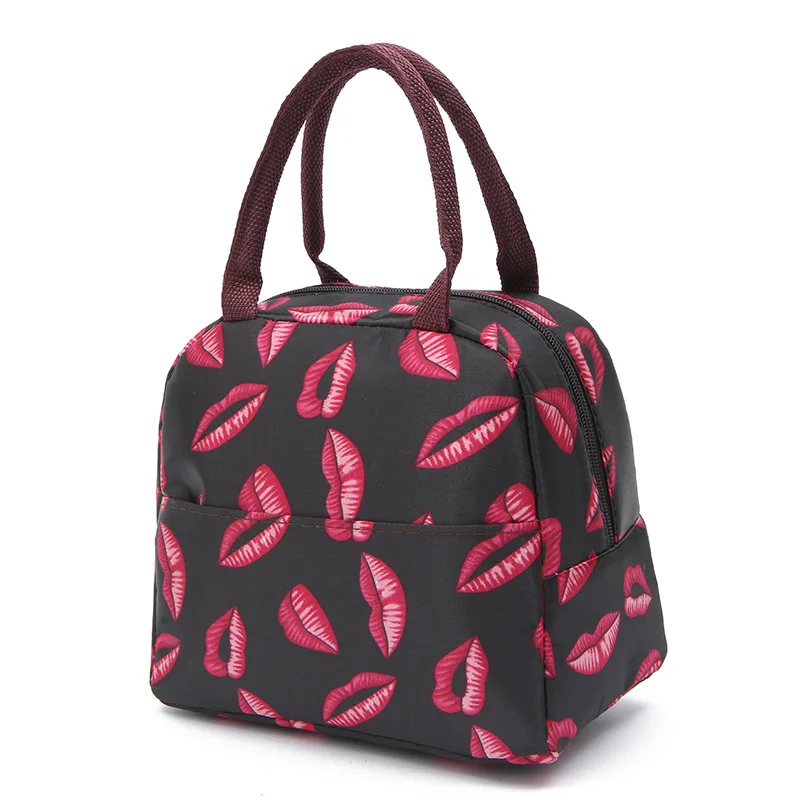 

Oxford Picnic Lunch Bag for Women Functional Portable Tote Bag Food Storage Bag Lunch Box Printing Thermal Bag
