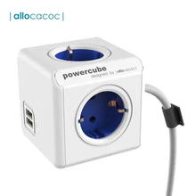 Allocacoc Powercube EU Power Strip Smart Plug Socket 5V 2.1A USB Travel Adapter 1.5m 3m Electric Extender Outlet Tee Home Office Allocacoc Powercube EU Power Strip Smart Plug Socket 5V 2.1A USB Travel Adapter 1.5m 3m Electric Extender Outlet Tee Home Office