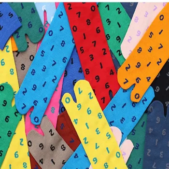 

Sousou color digital colorful split toe socks two finger socks two finger socks Tabi middle tube