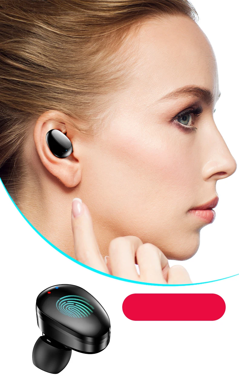 Наушники Geartronics TWS Bluetooth, настоящие беспроводные наушники, мини водонепроницаемые наушники с аккумулятором 3600 мАч, bluetooth-наушники