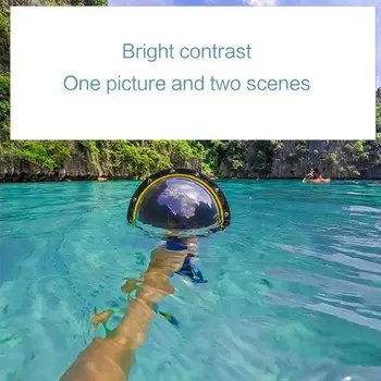 

New 6'' Dome Port 30M Waterproof Case Housing For GoPro Housing Handle Case with Hero 9 Trigger Drodshipping Floating J0A8