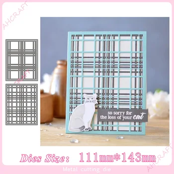 

3# Layered grid cover frame Metal Cutting Dies for diy Scrapbooking Photo Album Decorative Embossing PaperCard Crafts Die2020
