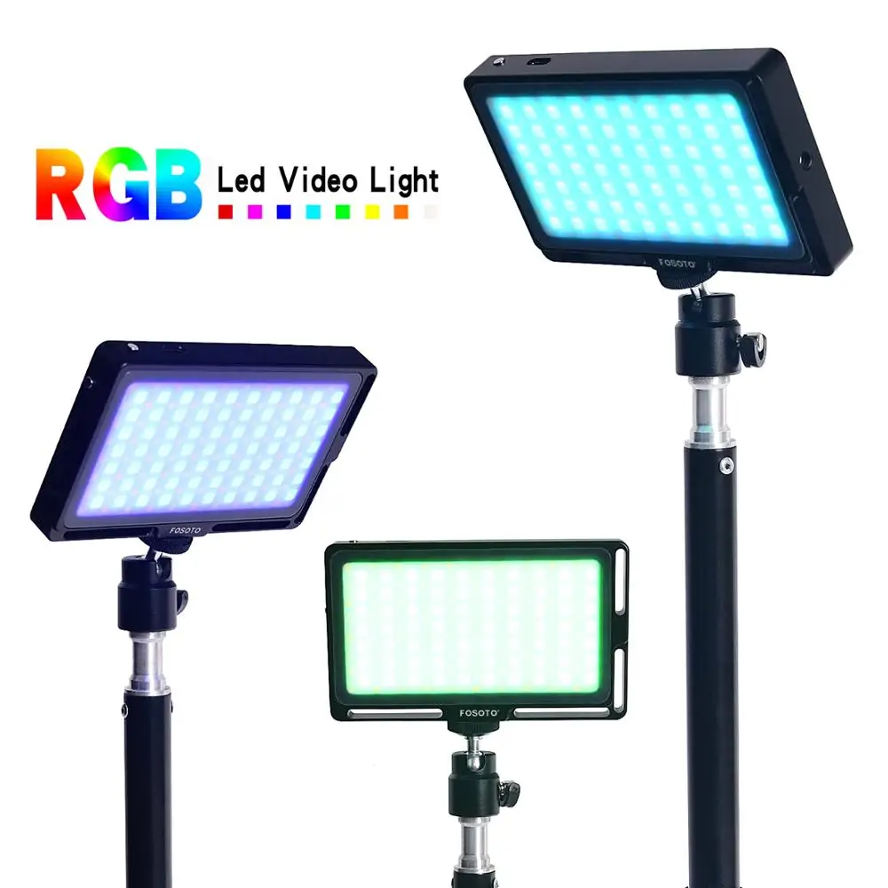 Iluminação de Estúdio de Cor Luz de Vídeo Luz de Preenchimento com Tela Fosoto Mini Fotografia Luz 2500k-8500k Pode Ser Escurecido Cheia Oled Rgb Led - Image 2