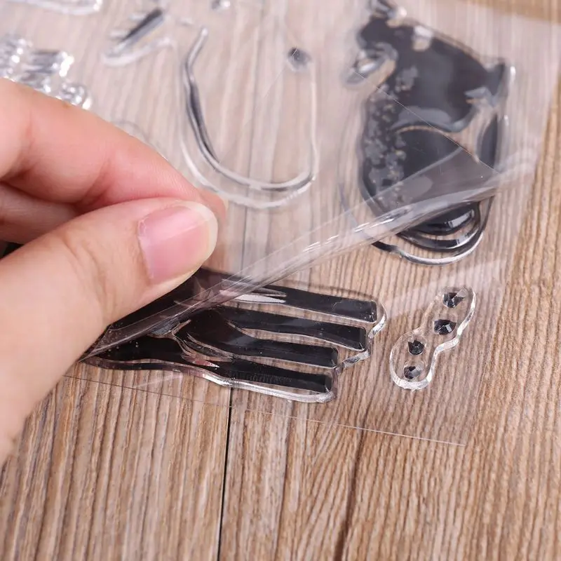 Олень Силиконовые DIY прозрачные штампы Скрапбукинг для фотоальбома бумажные карты художественные ремесла Декор D2TD