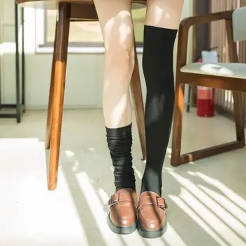 

Fashion Comfortable New Silicone Non-slip Knee Socks Japanese Female Autumn Socks Pure Color High Style Stockings Winter Z2O8