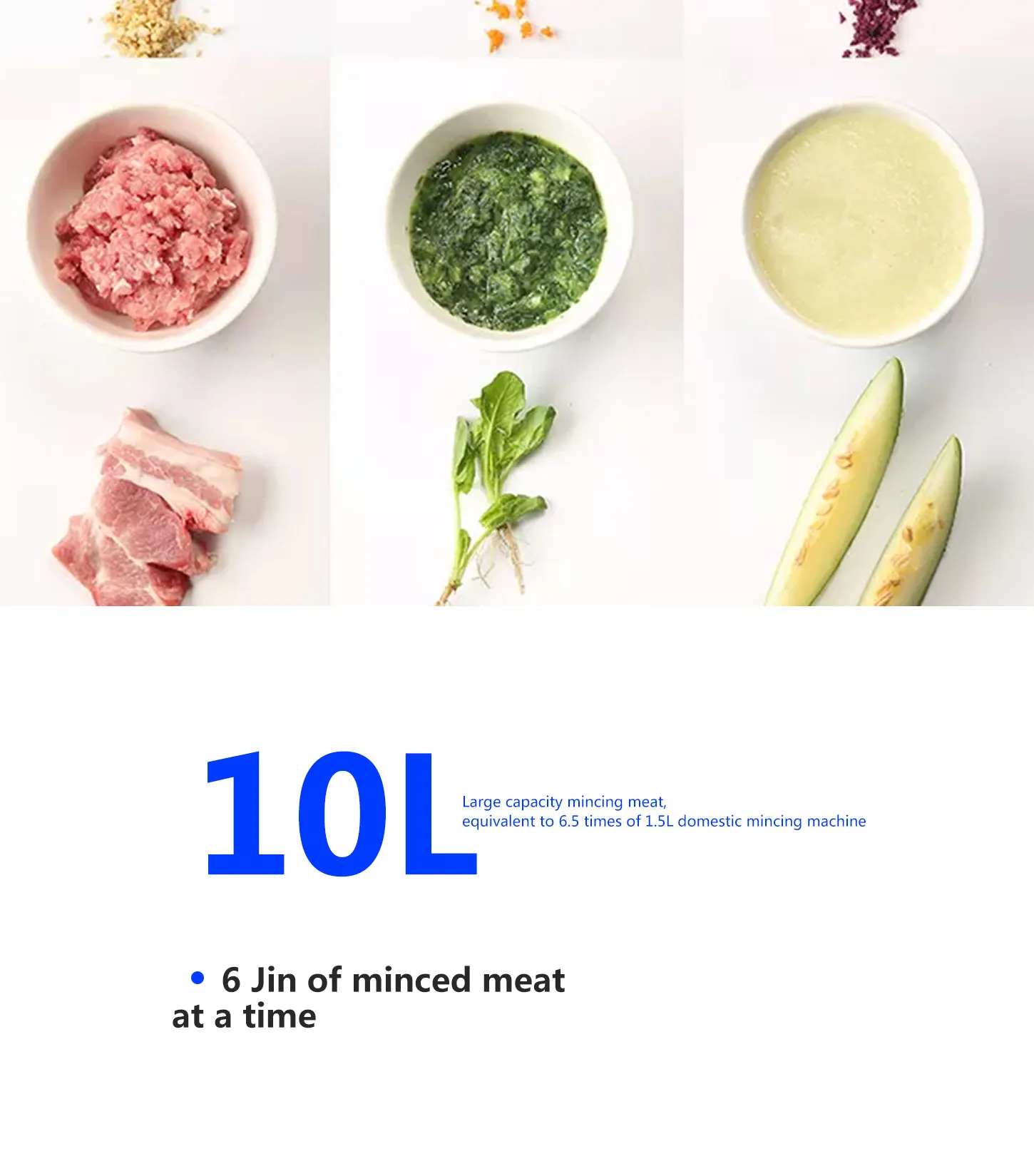 10л коммерческий Мясорубка 1200 Вт мощный блендер для мяса домашняя электрическая