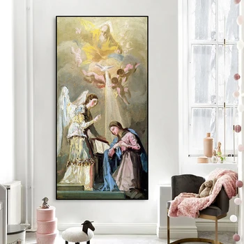 

Large Full Square/Round Diamond Painting Annunciation by Goya Catholic Church 5D Diy Diamond Embroidery Picture of Rhinestones