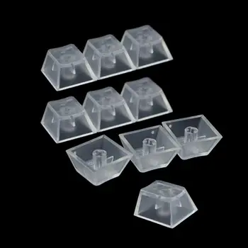 

10Pcs Transparent ABS Keycaps Mechanical keyboard Matte Backlit For R4 R3 R2 R1 D08B