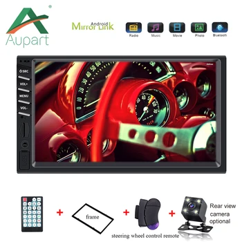 

Autoradio 2 din 7" Touch Screen central multimidia android mirror link Bluetooth cassette recorder para auto rear view camera