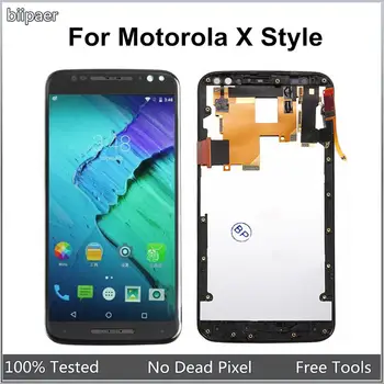 

100% Test LCD Display Touch Screen Digitizer Assembly For Motorola X Style XT1572 XT1575 LCD Screen For Moto X Style XT1572