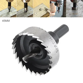 

45mm HSS Hole Saw Cutter Drill Bits for Pistol Drills / Bench Drills / Magnetic Drills / Air Gun Drills Tool Accessories