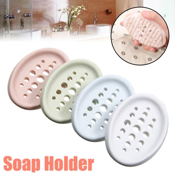 

Soap Plate Silicone Bathroom Shower Soap Holder Dish Storage Plate Stand Dishes Container Tray Bath Tools